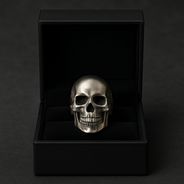 950 Silver Skull Ring